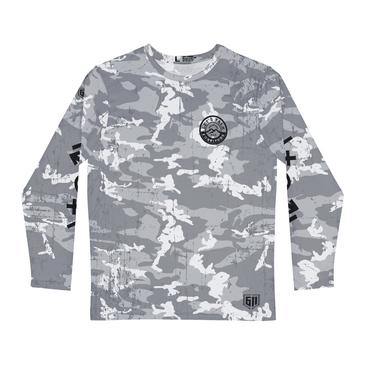 LTF Gospel Symbols Gray Camo Long Sleeve