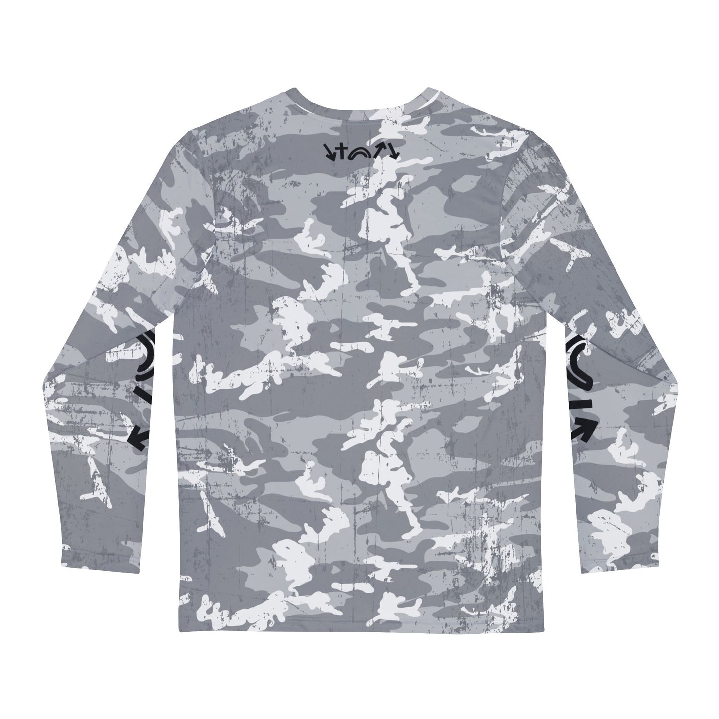 5 Gospel Symbols Gray Camo Long Sleeve Shirt