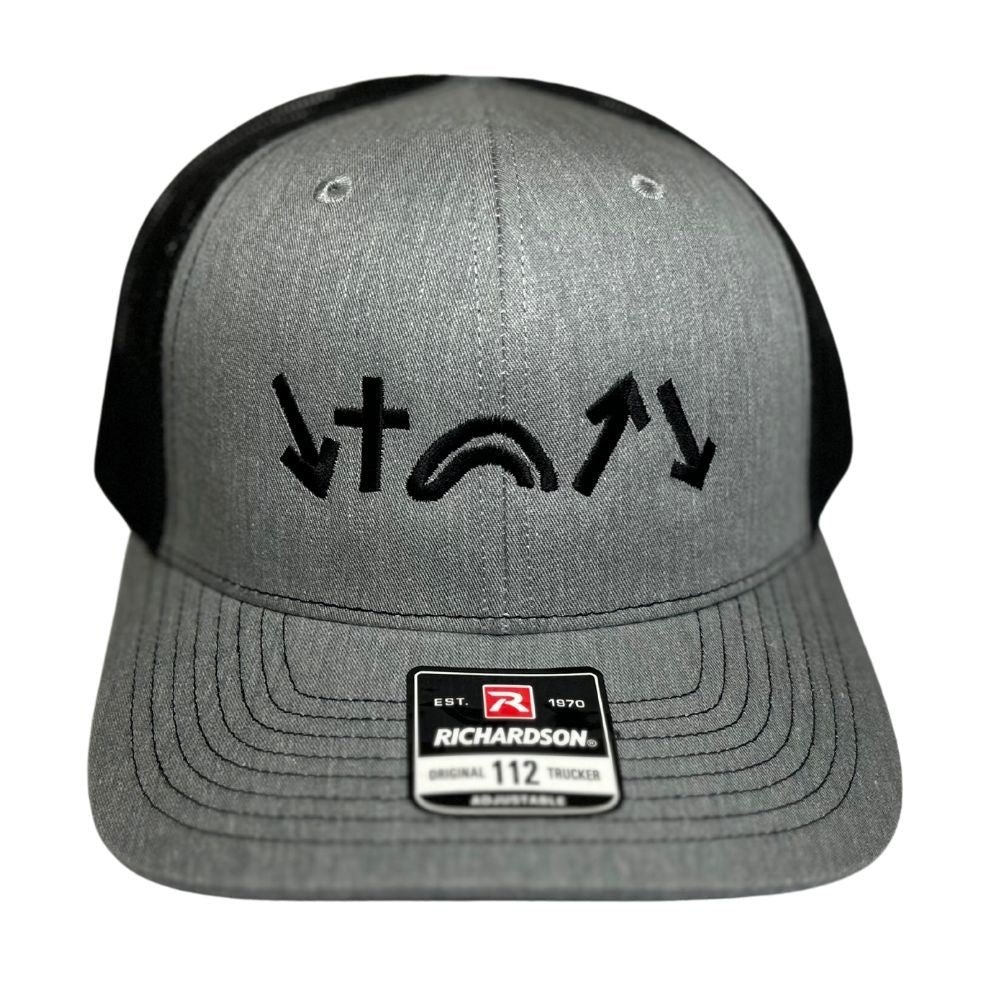 5 Gospel Symbols Hat Gray & Black
