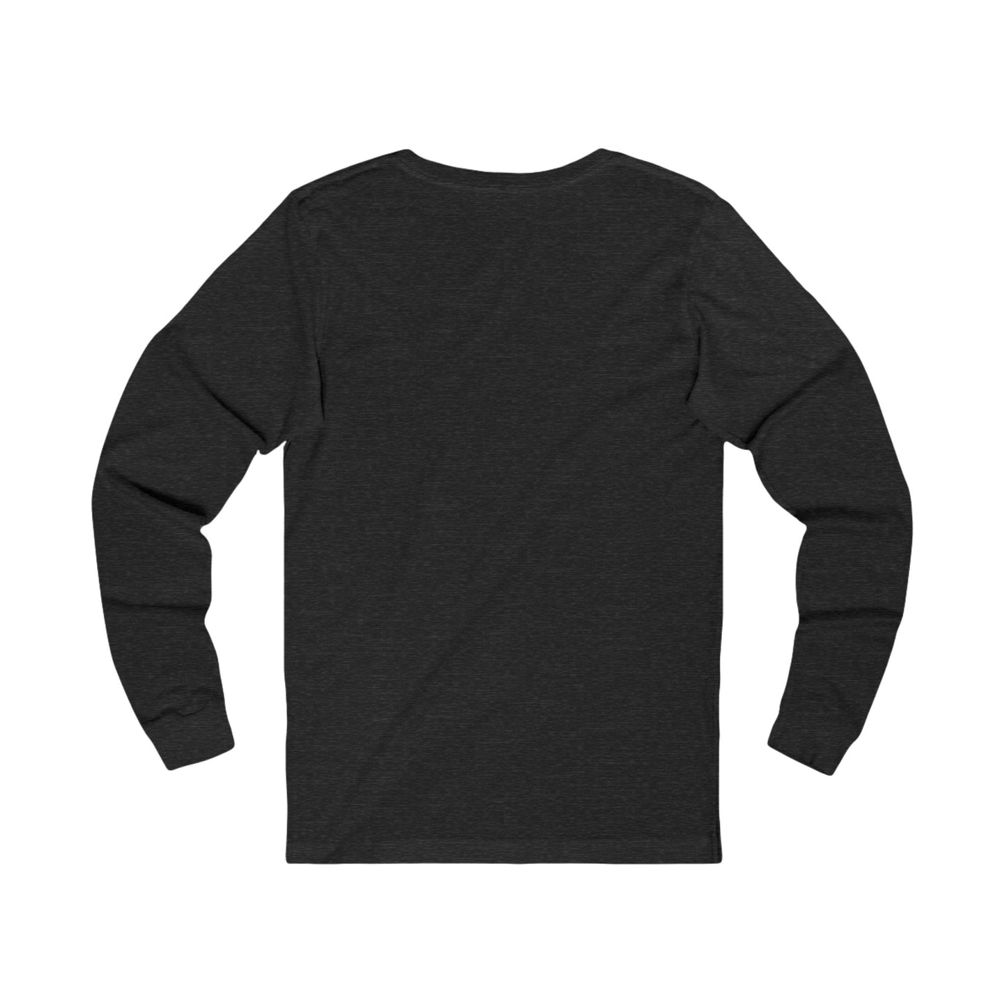 Black long-sleeve shirt on a white background