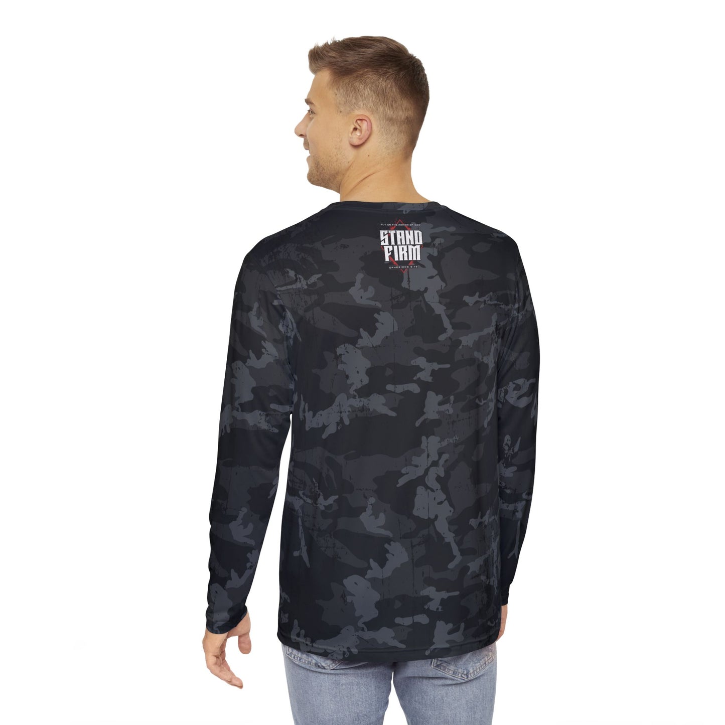 Stand Firm Black Camo Long Sleeve Shirt