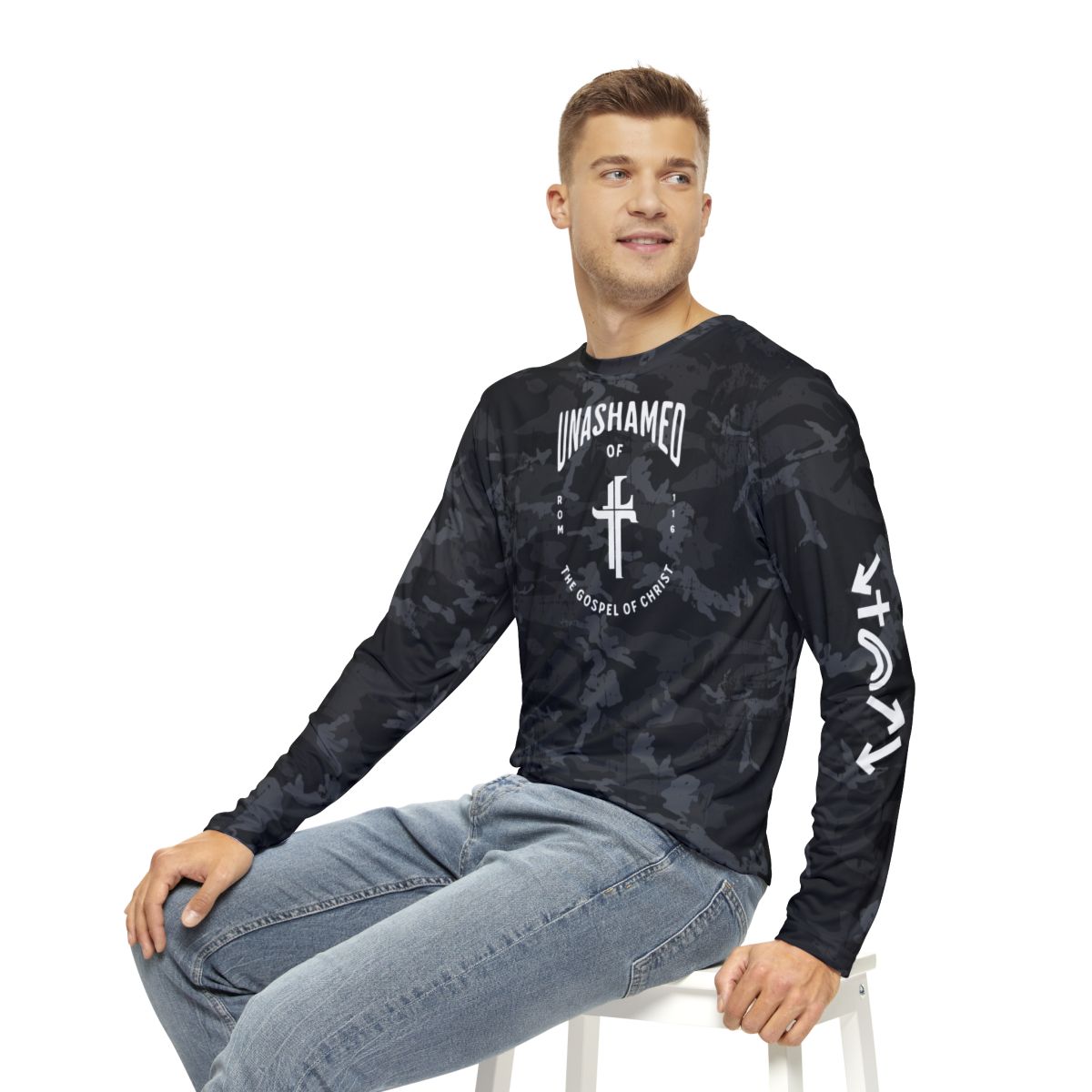 Unashamed Black Camo Long Sleeve Shirt