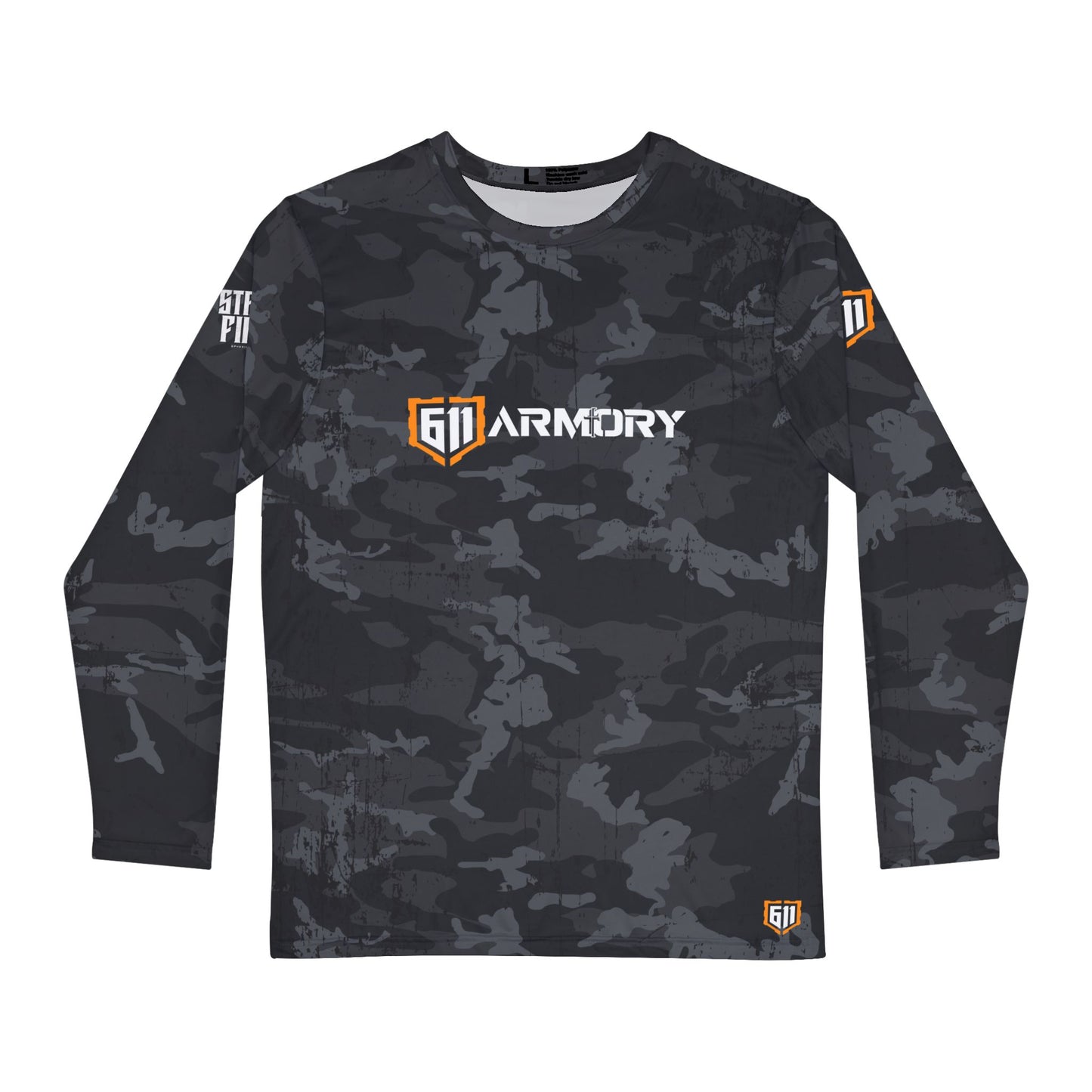 611 Armory Logo - Camo Long Sleeve Shirt