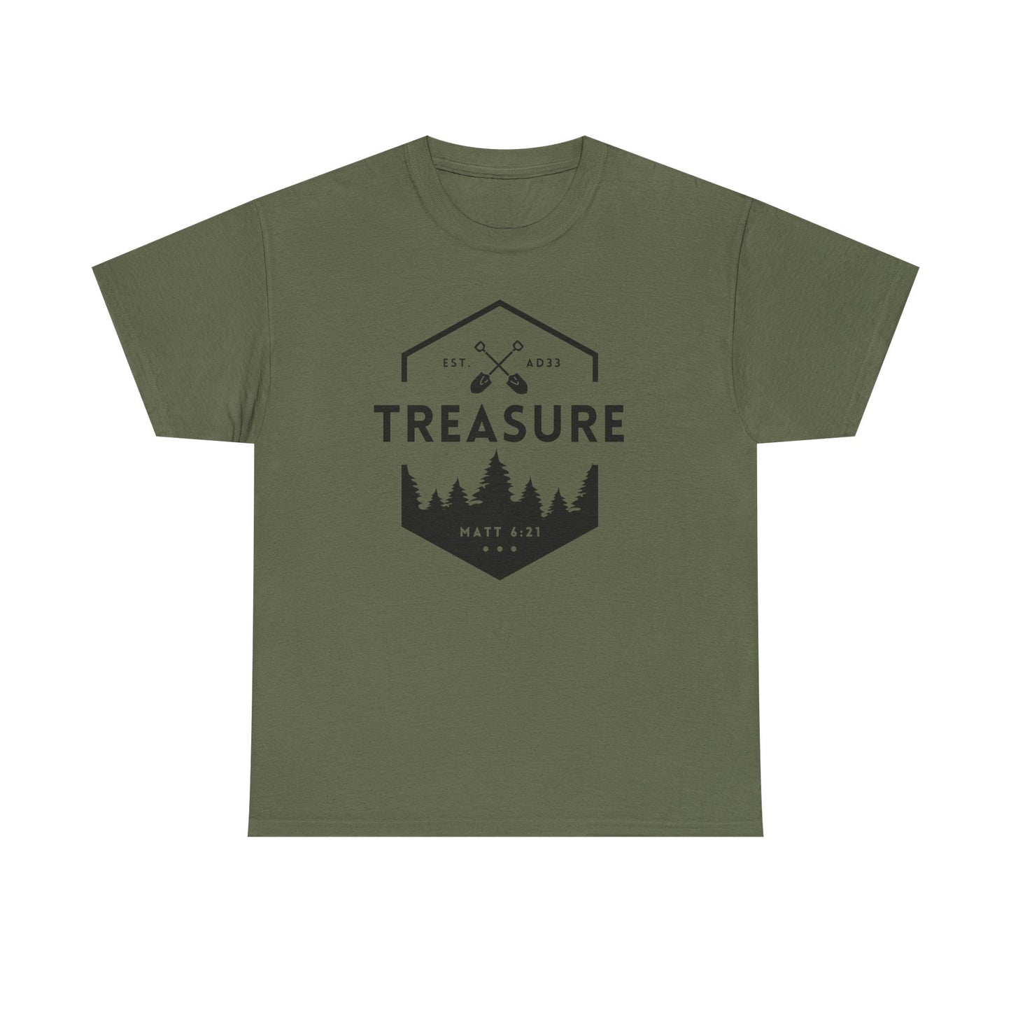 Treasure T-shirt | Matthew 6:21 - 3x, 4x, 5x Plus Sizes