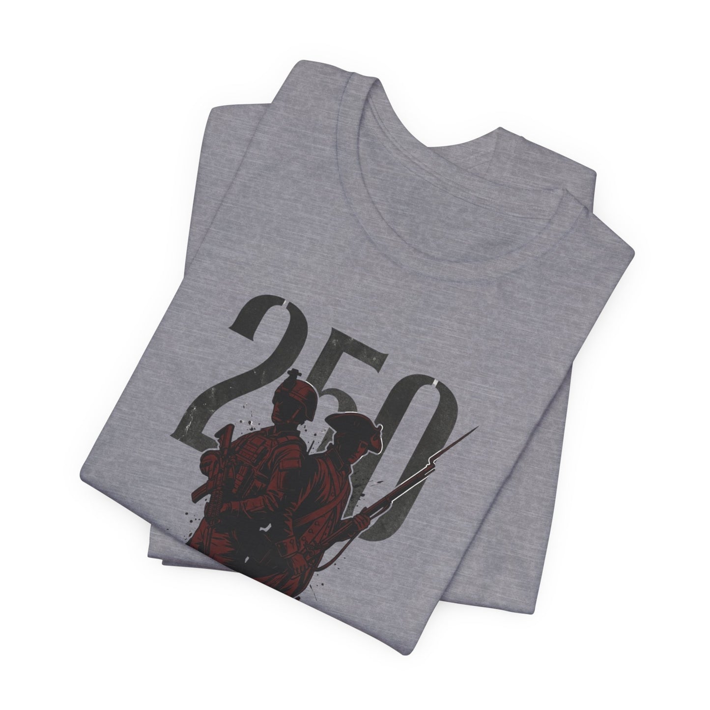 250 Years of Valor Shirt w/sleeve flag