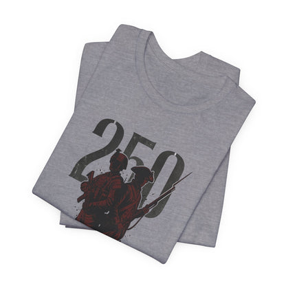 250 Years of Valor Shirt w/sleeve flag
