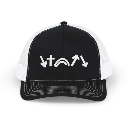 5 Gospel Symbols Trucker Hat  (White Symbols Edition)