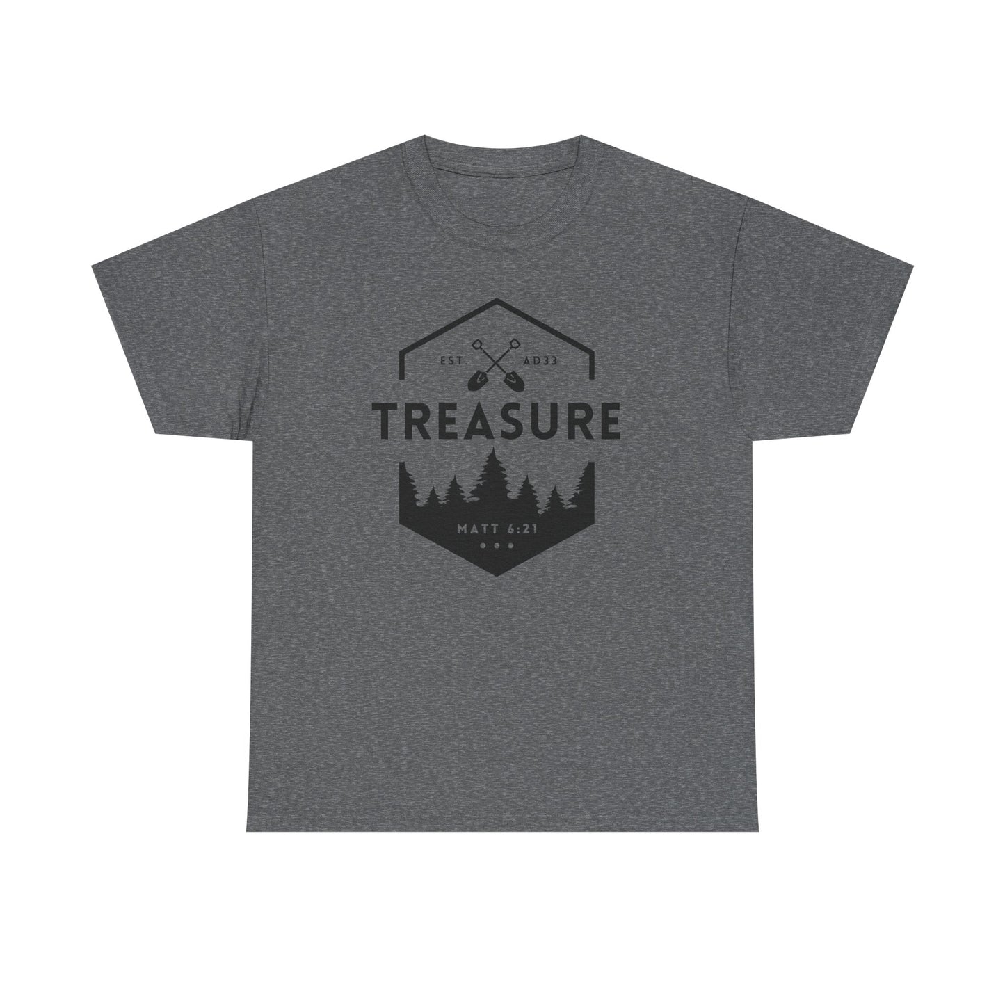Treasure T-shirt | Matthew 6:21 - 3x, 4x, 5x Plus Sizes