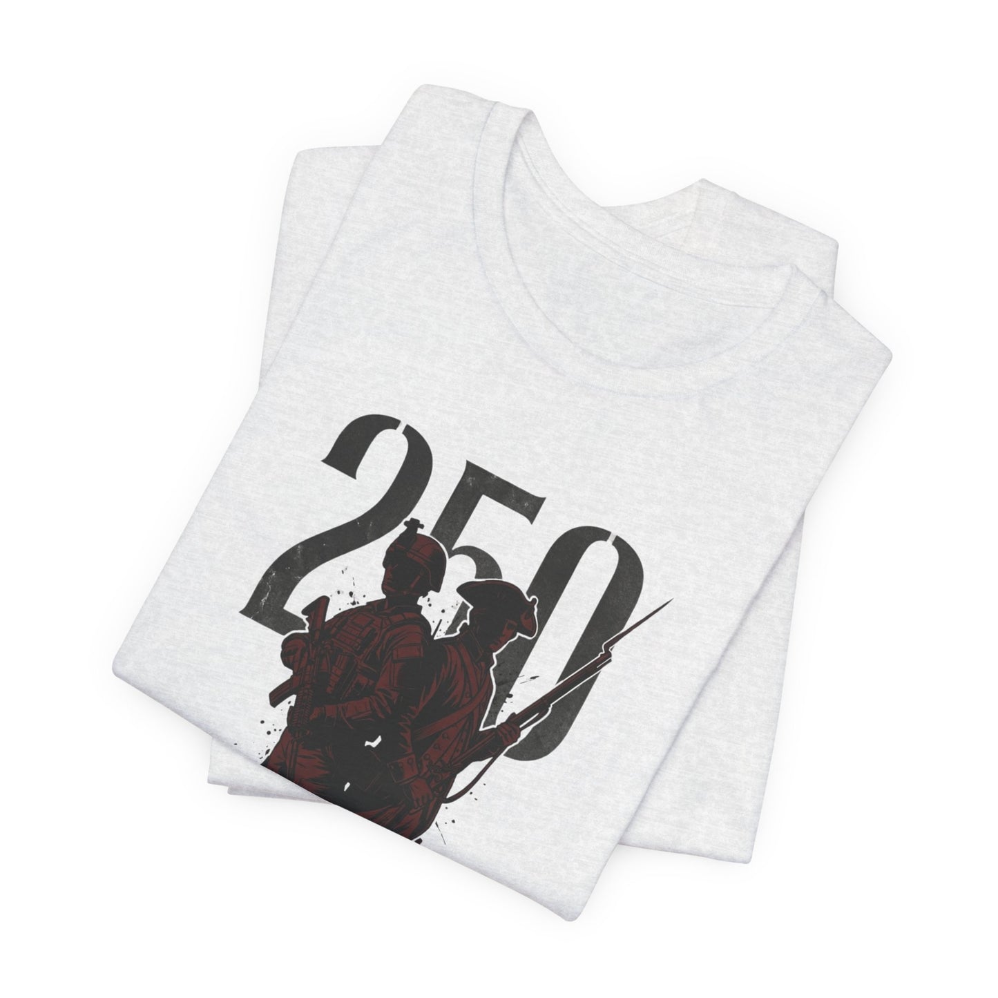 250 Years of Valor Shirt w/sleeve flag