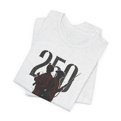 250 Years of Valor Shirt w/sleeve flag