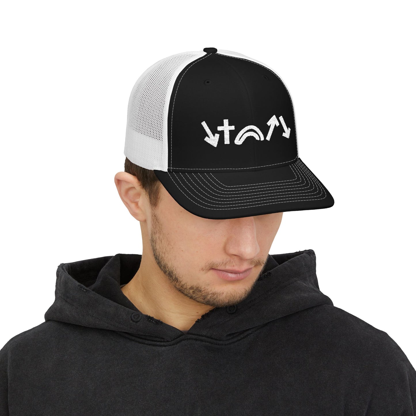 5 Gospel Symbols Trucker Hat  (White Symbols Edition)