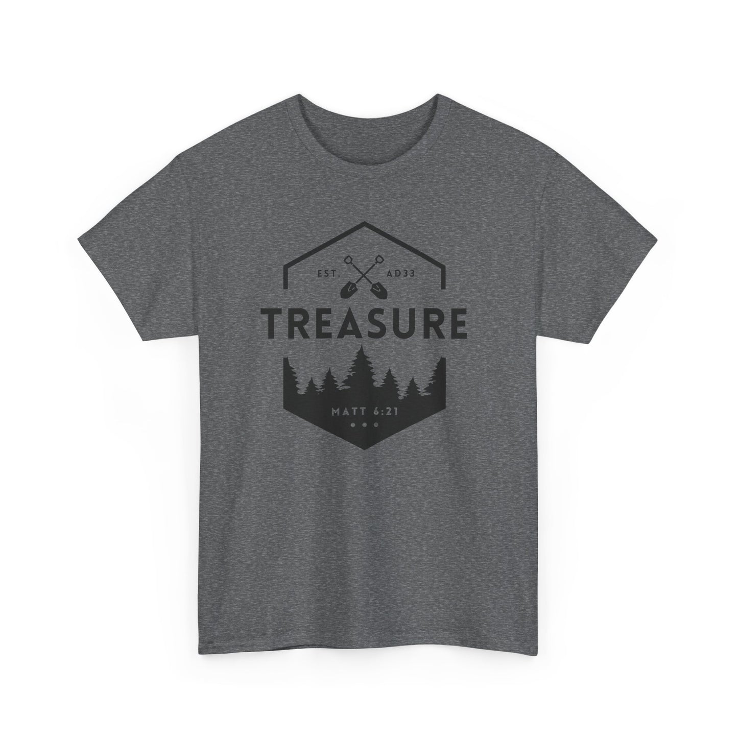 Treasure T-shirt | Matthew 6:21 - 3x, 4x, 5x Plus Sizes