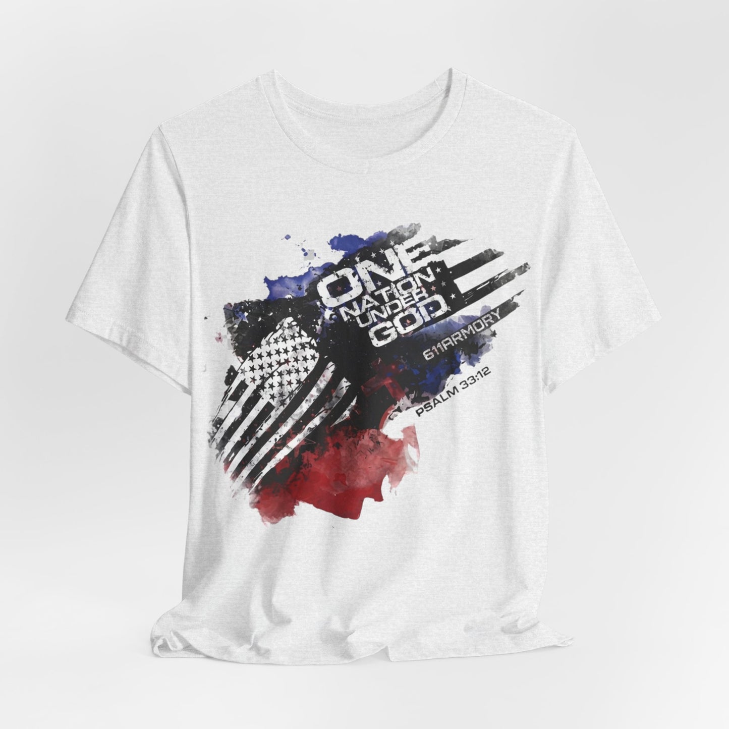 One Nation Under God Shirt - Watercolor edition