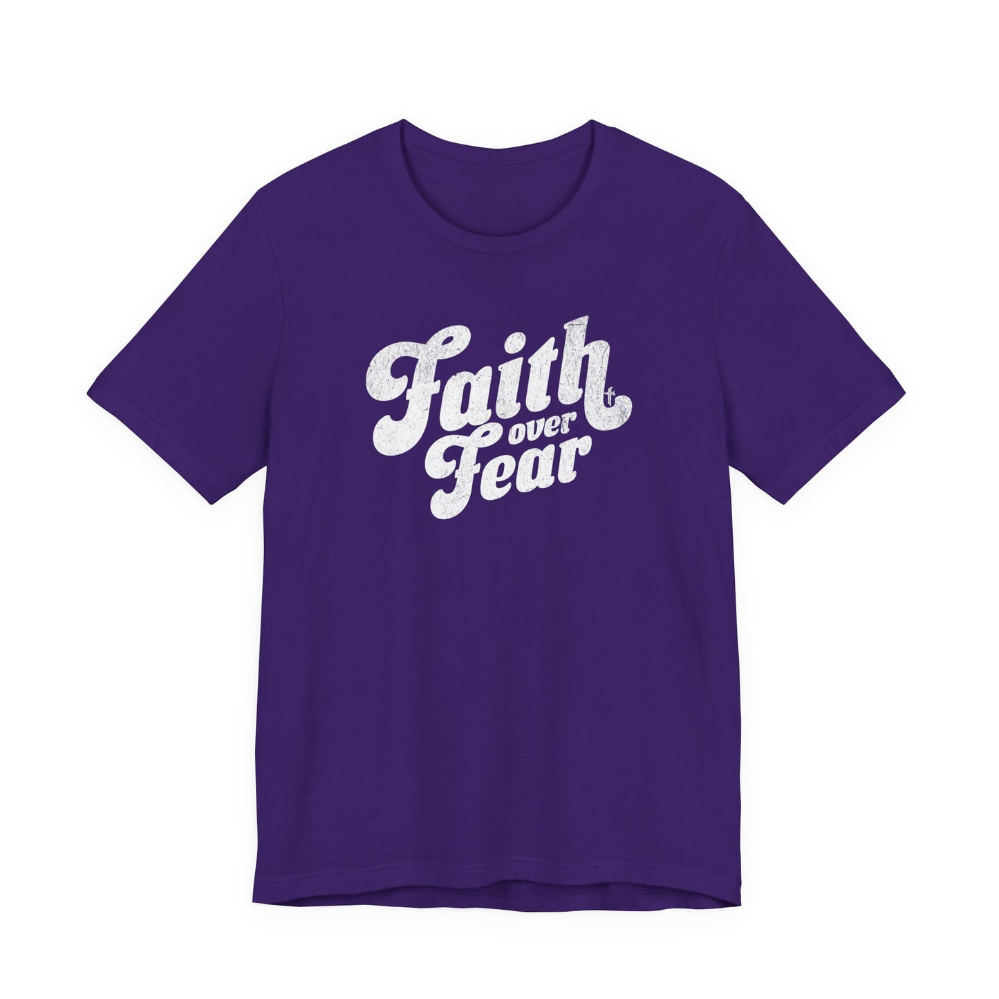 Faith Over Fear Shirt - Distressed Script Edition