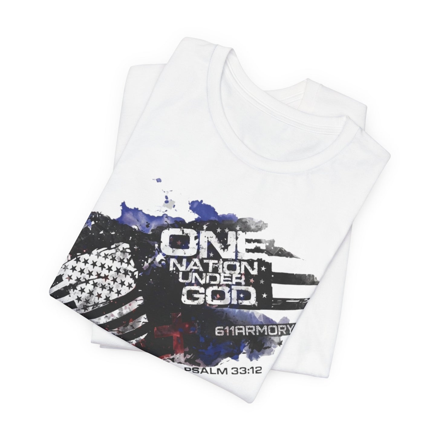One Nation Under God Shirt - Watercolor edition
