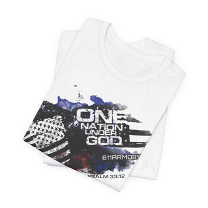 One Nation Under God Shirt - Watercolor edition