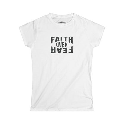 Women's Faith Over Fear T-shirt | Black Design