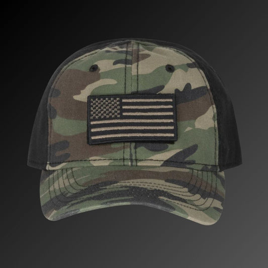 Tactical Camo | American Flag Hat