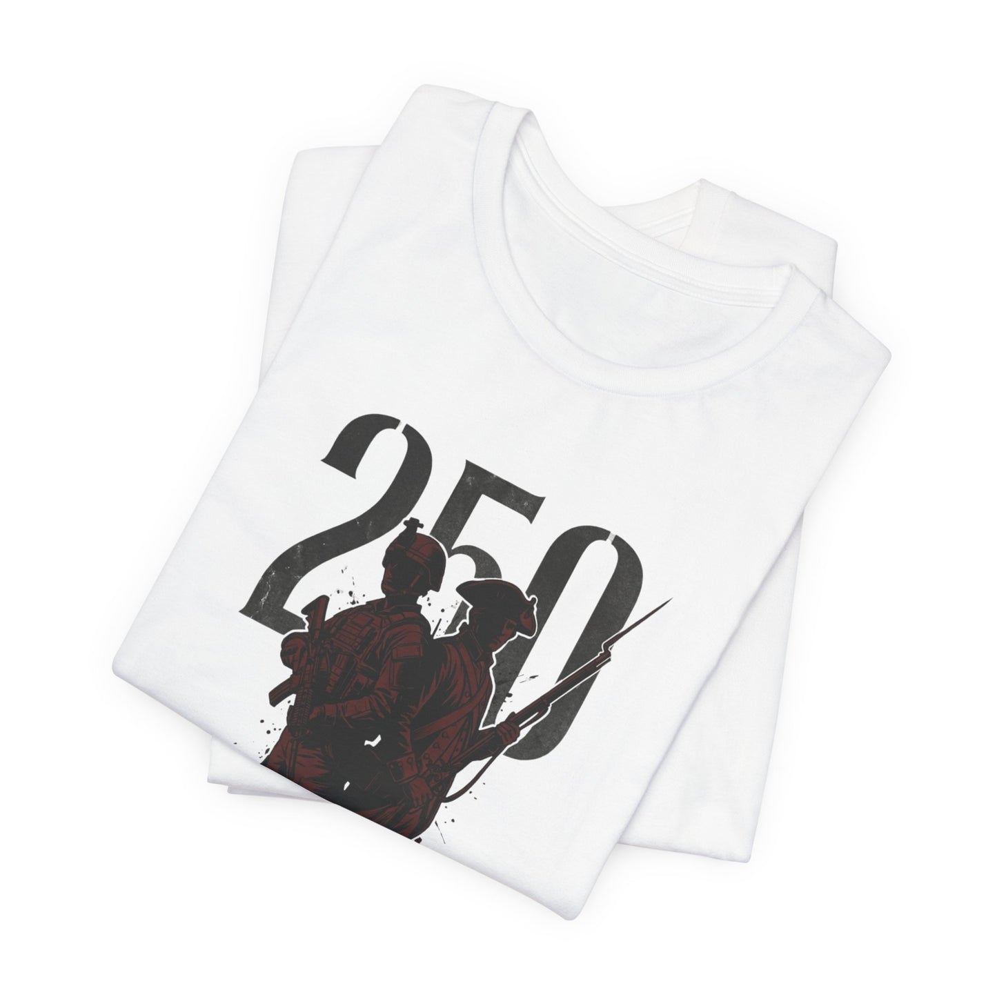250 Years of Valor Shirt w/sleeve flag