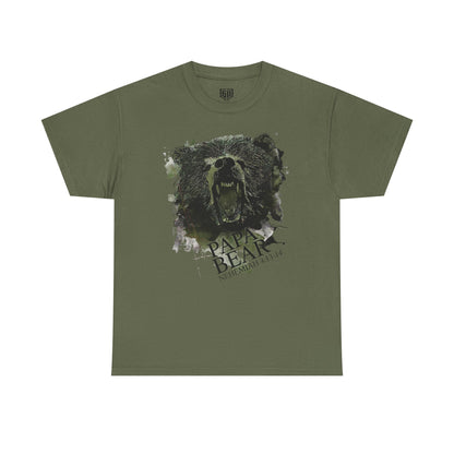 Papa Bear Shirt - Grizzly Edition - Nehemiah 4:13-14 - 3x, 4x, 5x Sizes