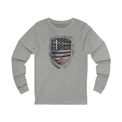 One Nation Under God Shield Tee - Long Sleeve