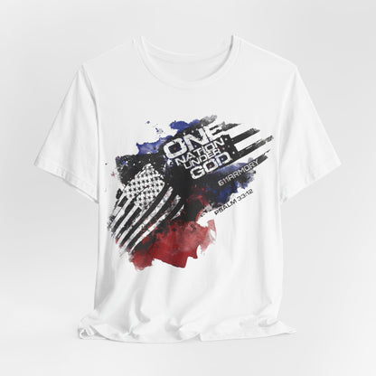 One Nation Under God Shirt - Watercolor edition