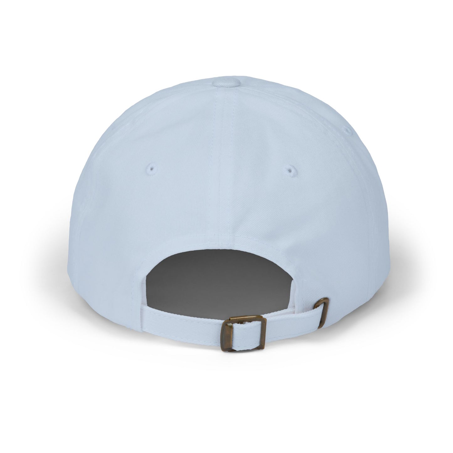 Light blue baseball cap on a white background