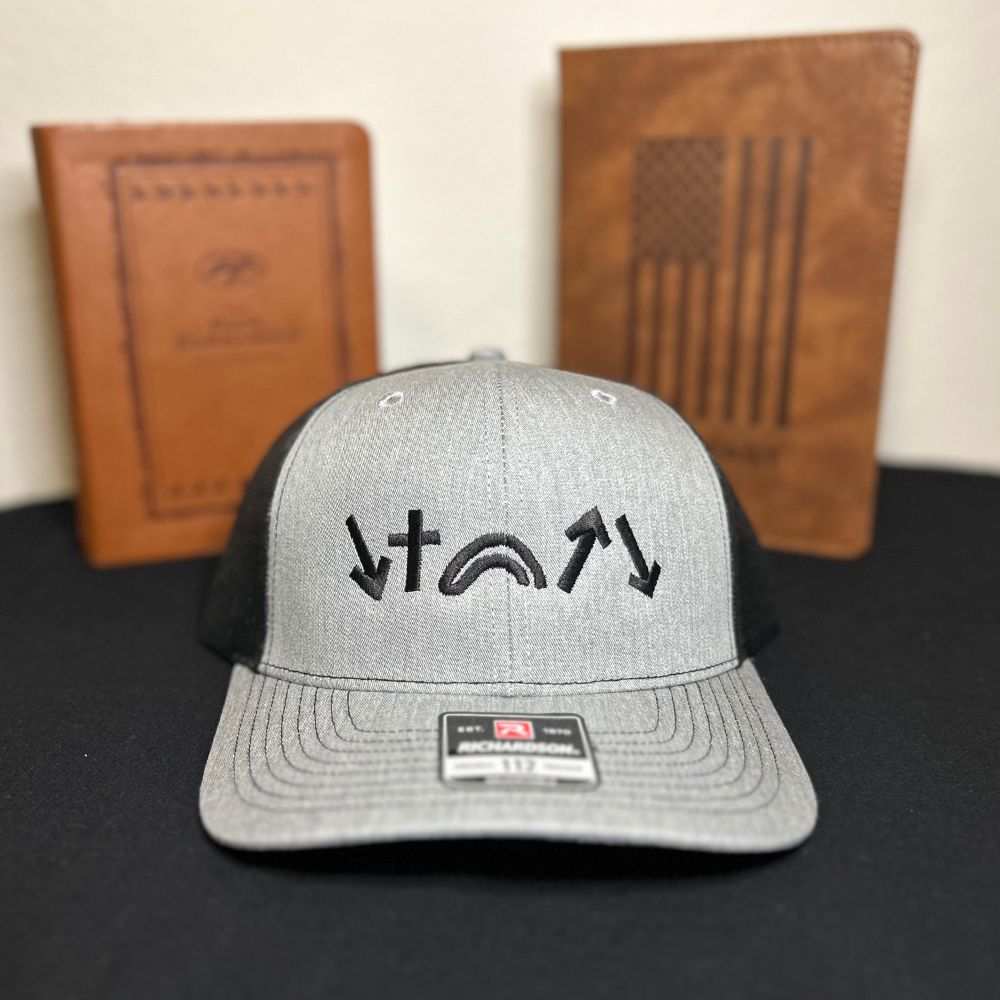 5 Gospel Symbols Hat  Gray & Black