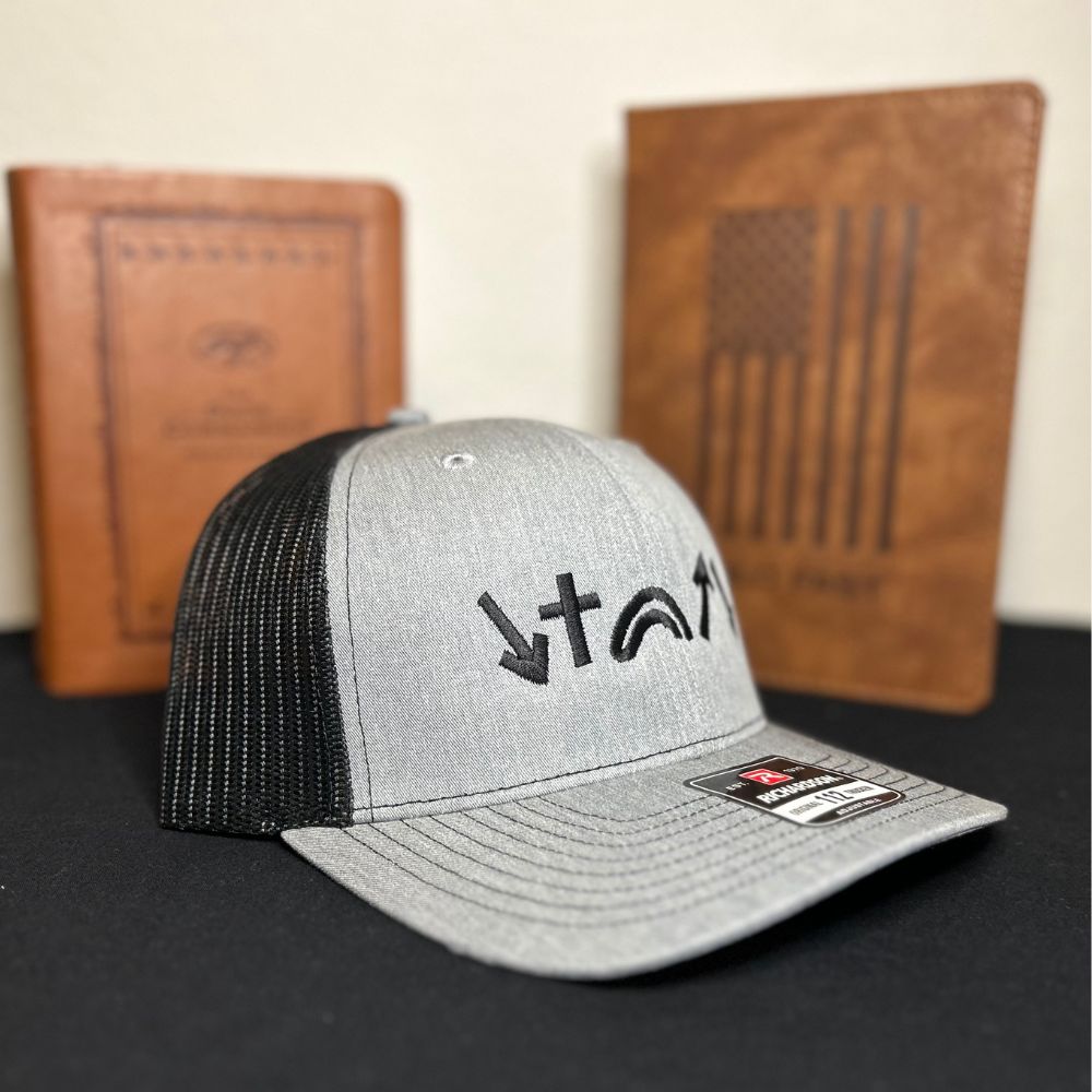 5 Gospel Symbols Hat  Gray & Black