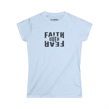 Women's Faith Over Fear T-shirt | Black Design