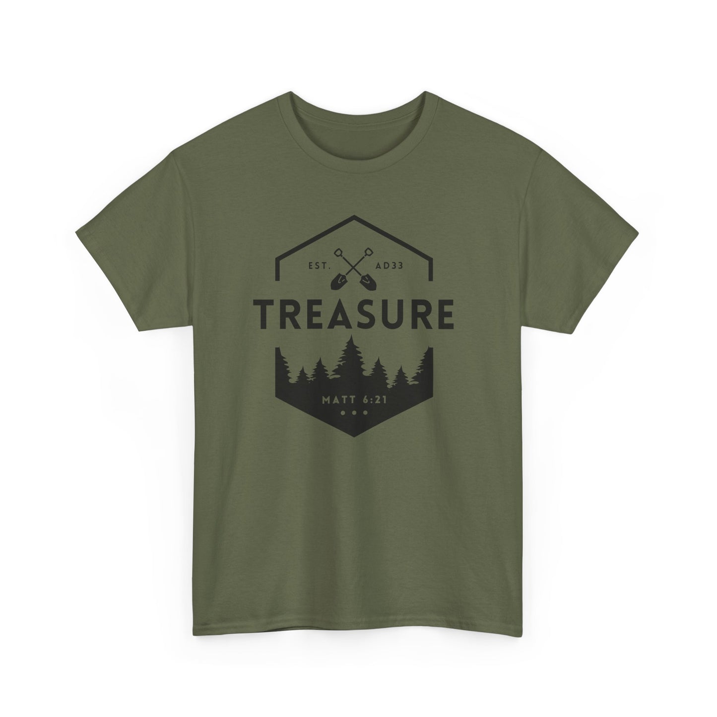 Treasure T-shirt | Matthew 6:21 - 3x, 4x, 5x Plus Sizes
