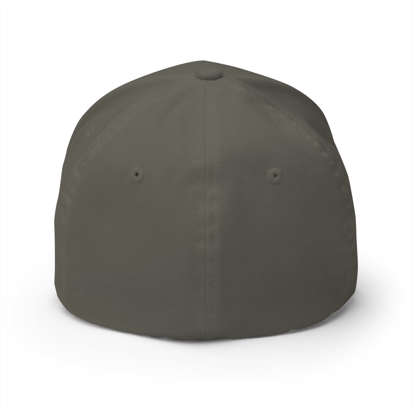 Dark gray baseball cap on a white background