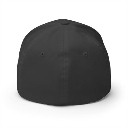 Black cap on a white background