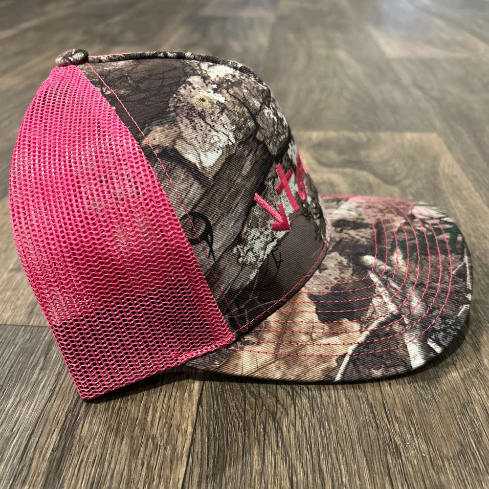 5 Gospel Symbols Hat Pink Realtree Camo for Women 611Armory